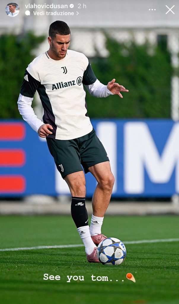 Vlahovic già carico per la Champions League: il serbo accende così i tifosi bianconeri a 24 ore da Juve Sporting Lisbona - FOTO 37 Vlahovic