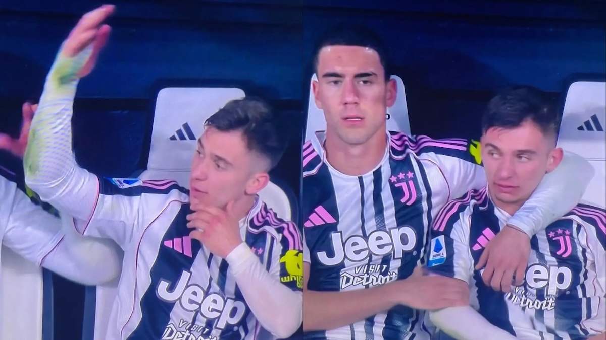 Conceicao nervoso dopo il cambio: Vlahovic prova a calmarlo! Cosa è successo durante Juve Torino e con chi ce l’aveva