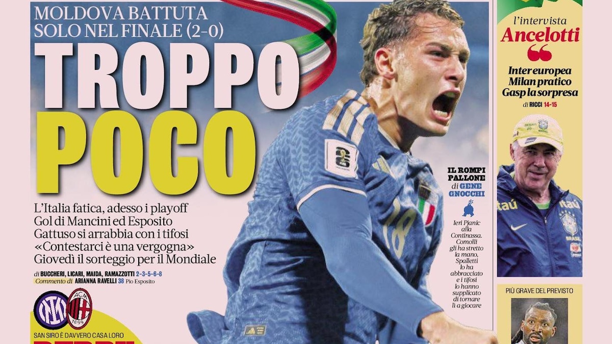 Rassegna stampa Juve: prime pagine quotidiani sportivi – 14 novembre