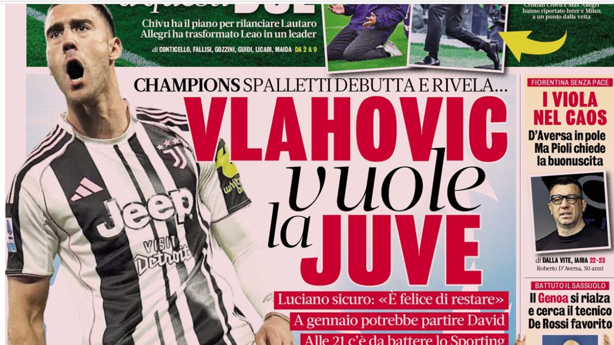 Rassegna stampa Juve: prime pagine quotidiani sportivi – 4 novembre Rassegna stampa Juve: prime pagine quotidiani sportivi – 4 novembre