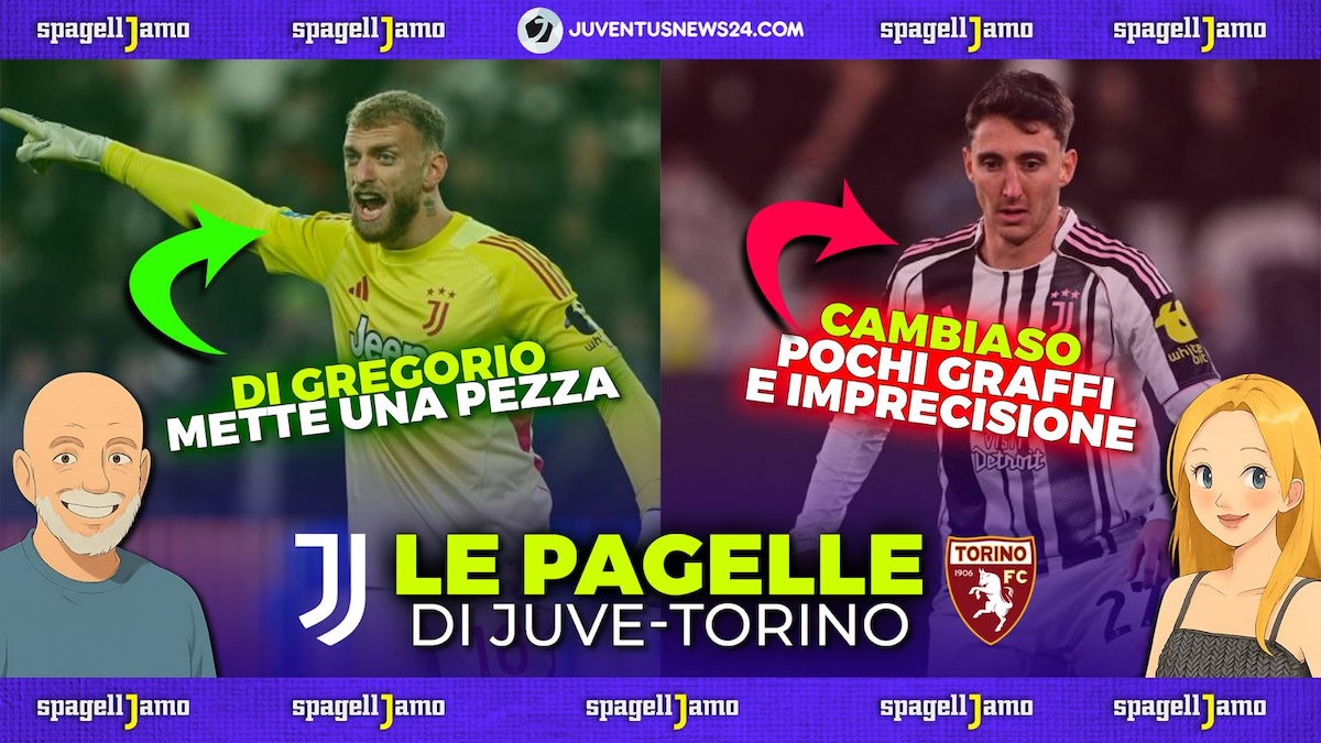 Pagelle Juve Torino: Conceicao dura solo un tempo, Di Gregorio mette una pezza, Cambiaso male – VIDEO Pagelle Juve Torino: Conceicao dura solo un tempo, Di Gregorio mette una pezza, Cambiaso male – VIDEO