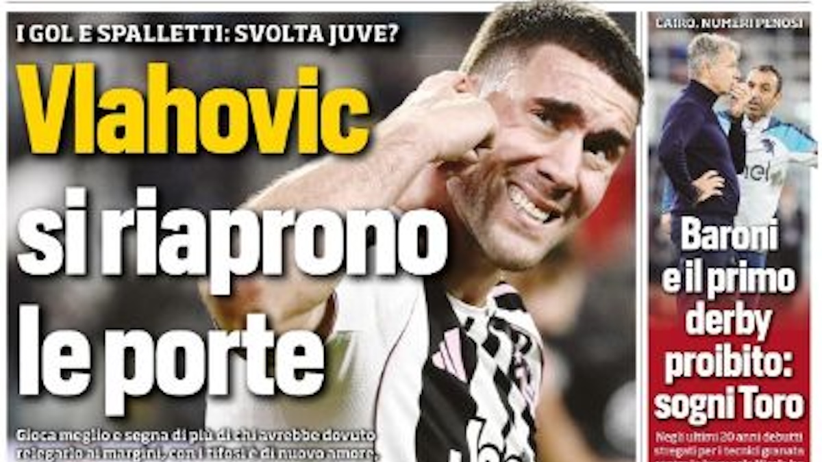 Rassegna stampa Juve: prime pagine quotidiani sportivi – 6 novembre Rassegna stampa Juve: prime pagine quotidiani sportivi – 6 novembre