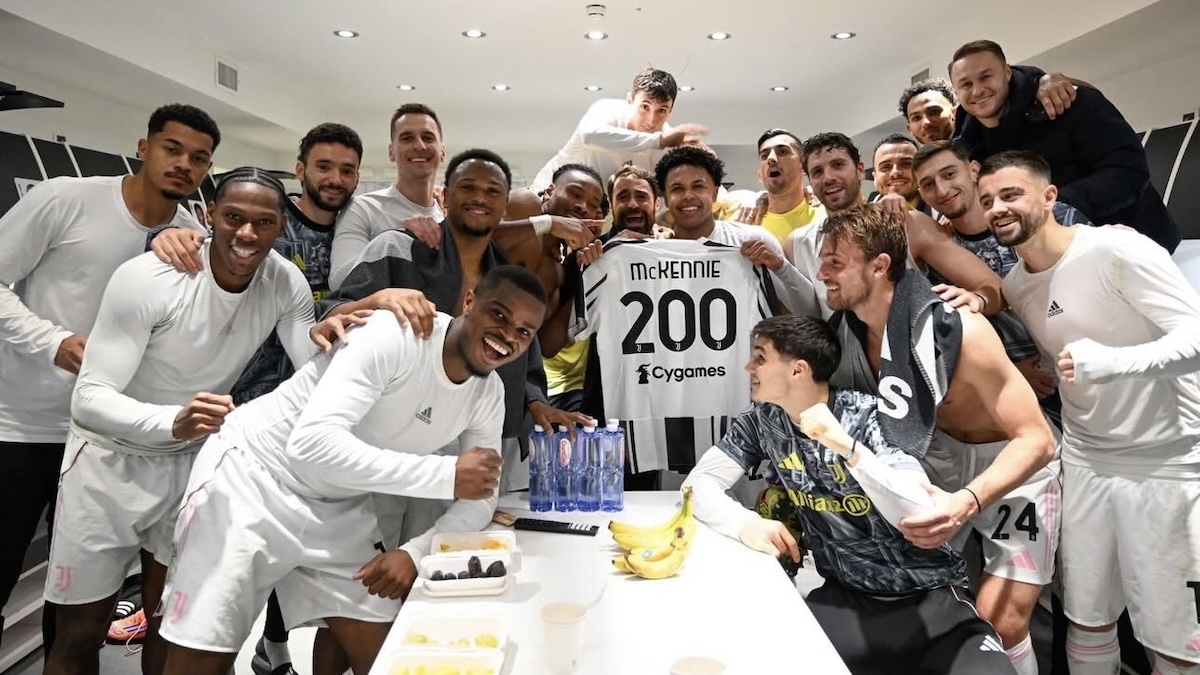 McKennie festeggia le 200 presenze e scrive ai tifosi: il messaggio del centrocampista direttamente dallo spogliatoio dopo Juve Roma – FOTO
