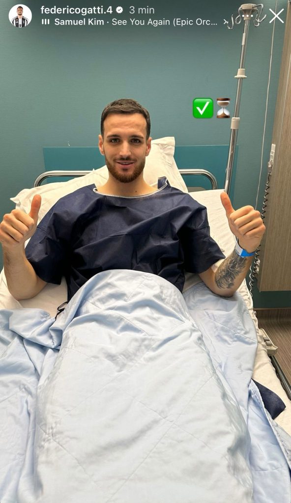 Infortunio Gatti, operazione al ginocchio riuscita. Il difensore manda un messaggio sui social dopo l'intervento, ecco cosa ha scritto - FOTO 1 WhatsApp Image 2025 12 05 at 16.59.59