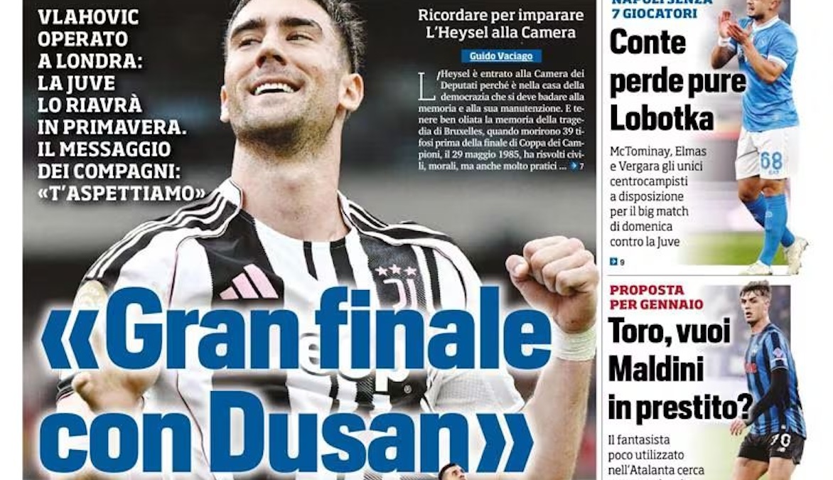 Rassegna stampa Juve: prime pagine quotidiani sportivi – 5 dicembre