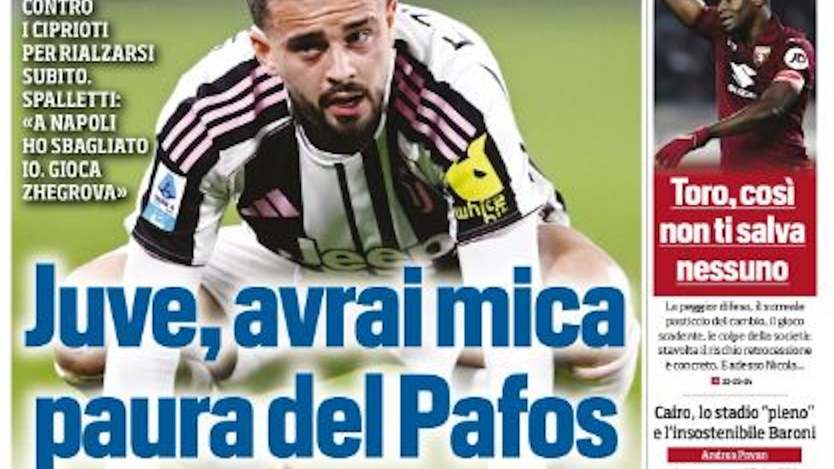 Rassegna stampa Juve: prime pagine quotidiani sportivi – 10 dicembre