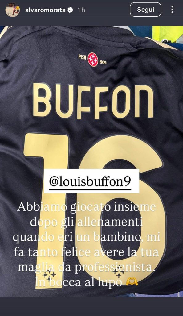 Morata scambia la maglia con Louis Buffon: la toccante dedica dello spagnolo per il figlio di Gigi - FOTO 37 WhatsApp Image 2026 01 08 at 12.23.23