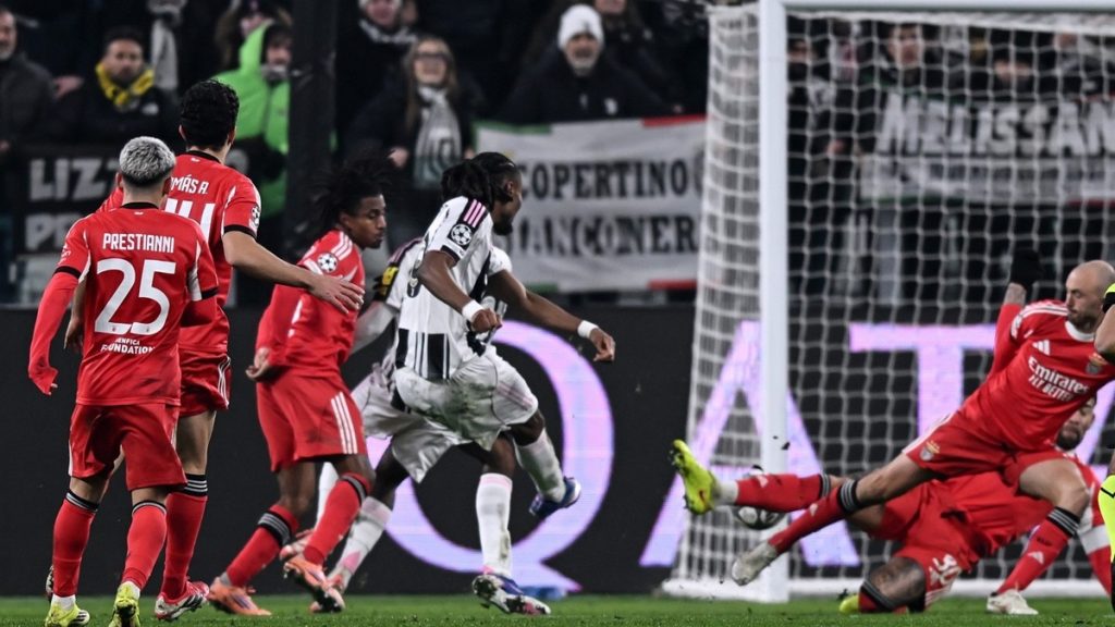 Thuram gol juve benfica
