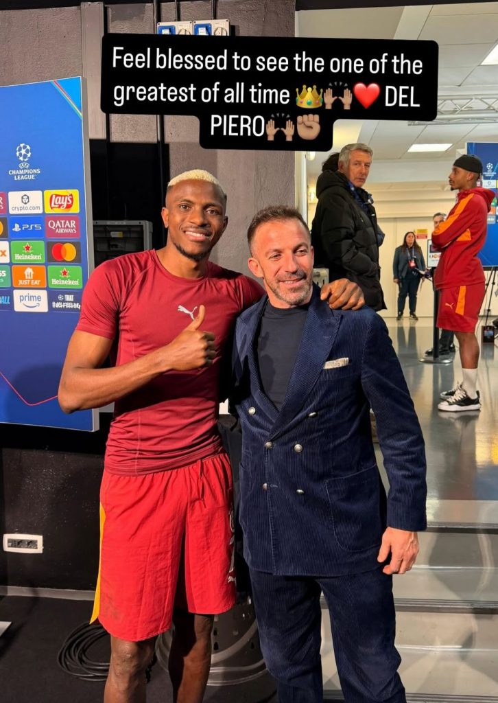 Osimhen incontra Del Piero, il bellissimo siparietto dopo Juve Galatasaray: il suo messaggio e cosa è successo nella pancia dell'Allianz Stadium - FOTO 37 Osimhen Del Piero