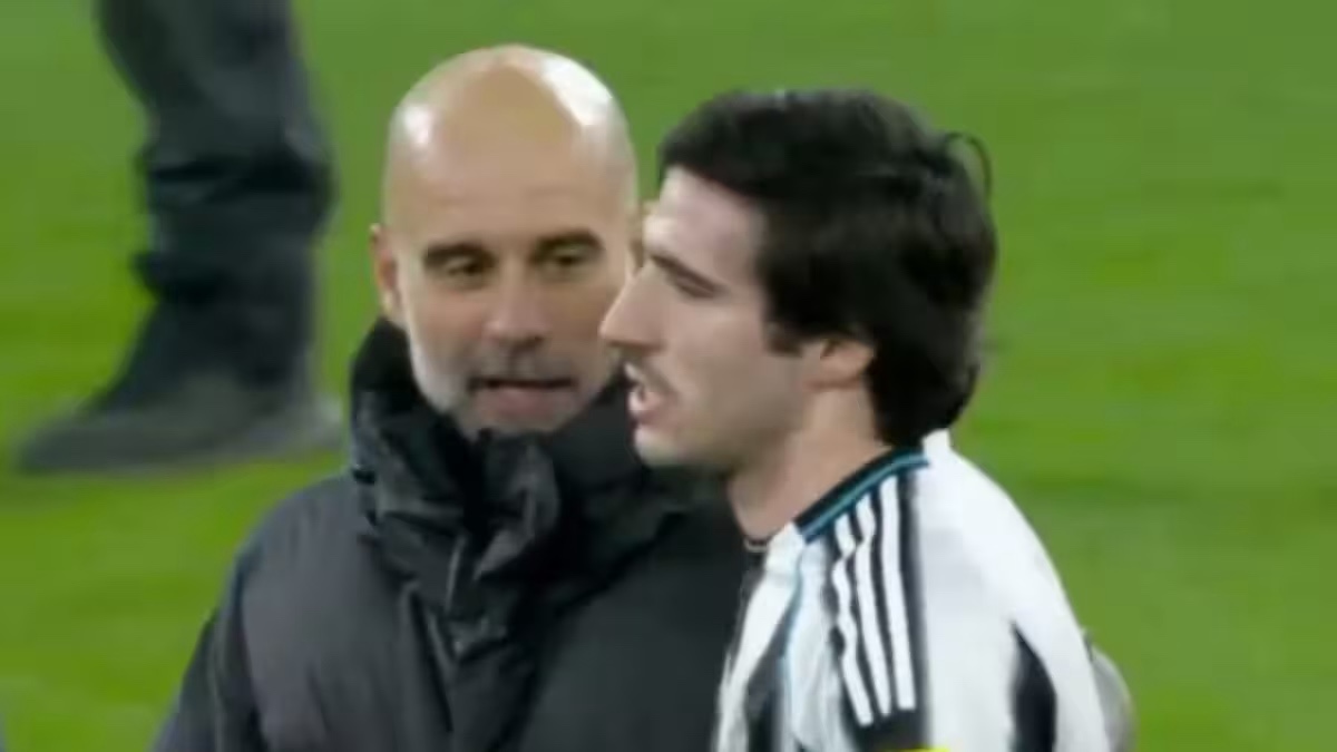Tonali alla Juve, Guardiola in pressing sul centrocampista. Colloquio dopo la partita: «Ecco che cosa ci siamo detti» - VIDEO 36 Guardiola Tonali