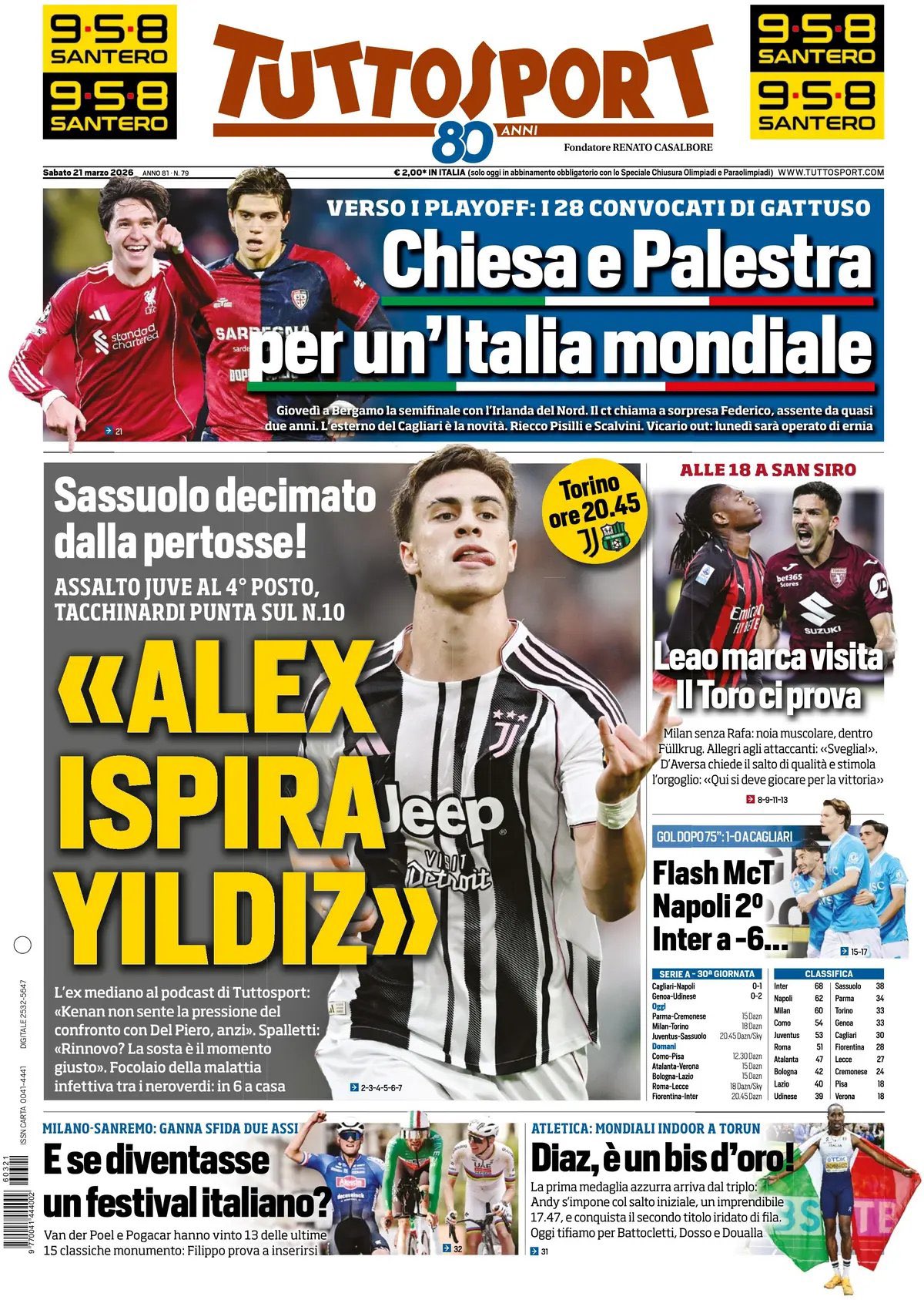 rassegna stampa juve prime pagine quotidiani sportivi 8211 21 marzo da Juventusnews24.com rassegna stampa juve prime pagine quotidiani sportivi 8211 21 marzo