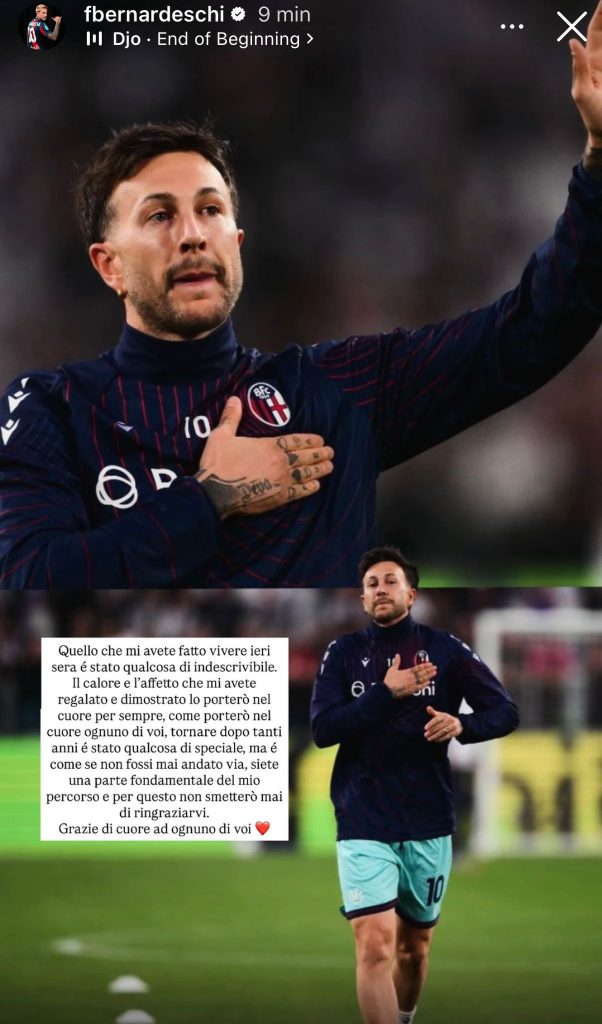 Bernardeschi emozionato: «Quello che mi avete fatto vivere ieri sera è stato qualcosa di indescrivibile. Grazie ad ognuno di voi» - FOTO 37 WhatsApp Image 2026 04 20 at 15.03.49