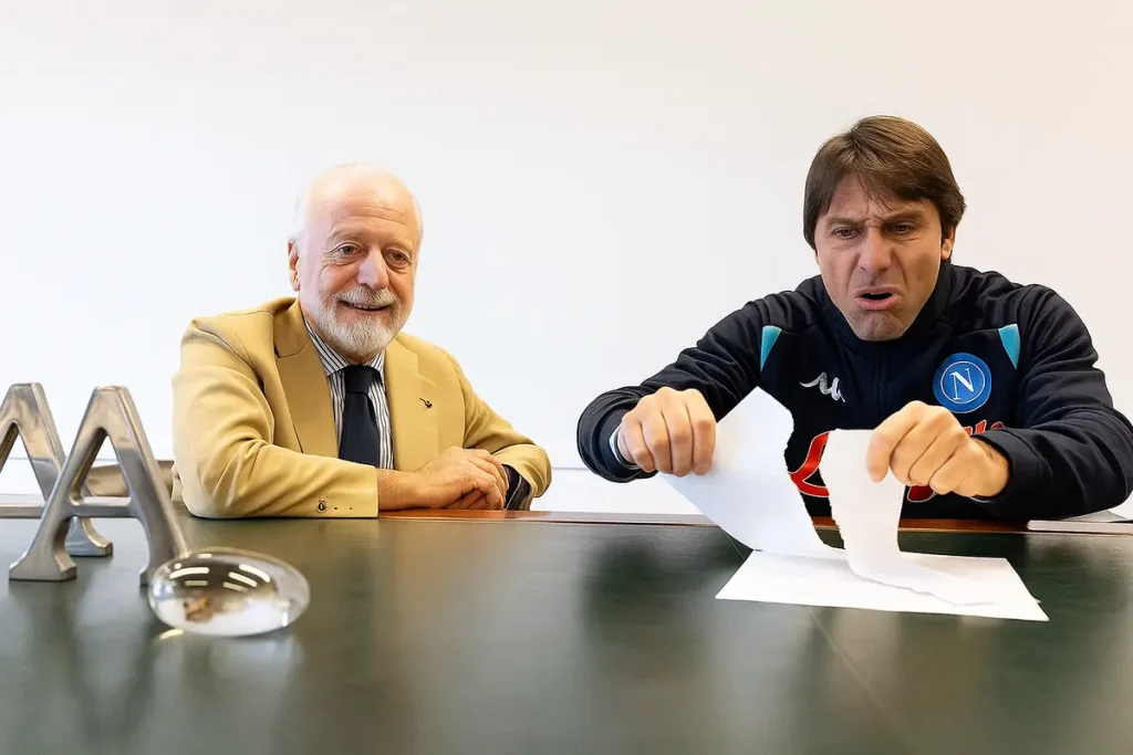 De Laurentiis sostituisce Conte con altri due ex juventini: i nomi sul tavolo 37 conte de laurentiis 30 aprile 2026 juventusnews24 2
