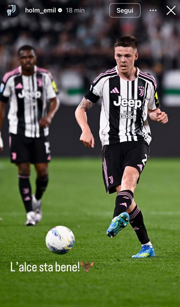 Holm rassicura i tifosi dopo l'infortunio in Juve Bologna: il suo messaggio - FOTO 37 holm-instagram
