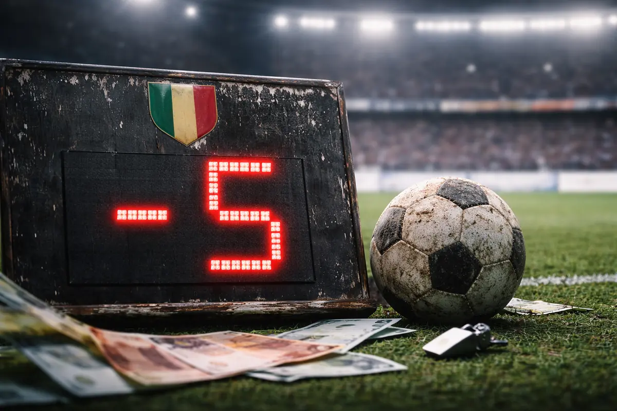 Calcio italiano sempre più nel caos: 5 punti di penalizzazione 36 penalizzazione 4 aprile 2026 juventusnews24