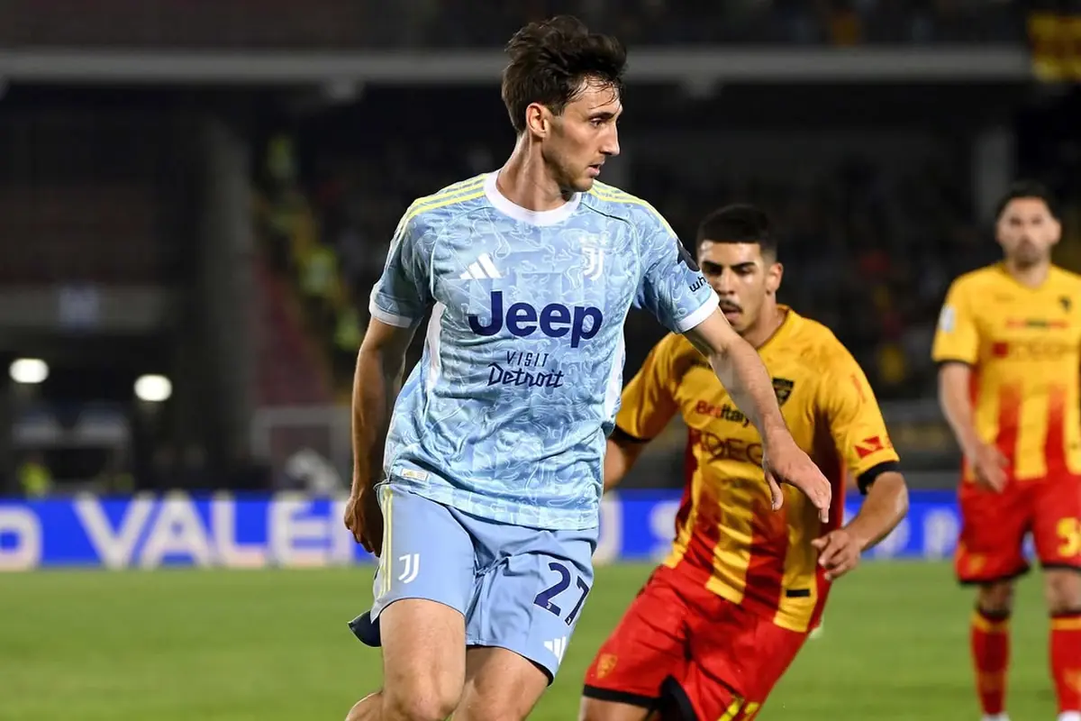 Andrea Cambiaso in Juve-Lecce