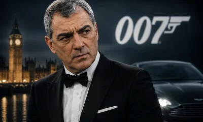 Comolli, Ad della Juventus, in versione agente segreto, immagine creata con intelligenza artificiale
