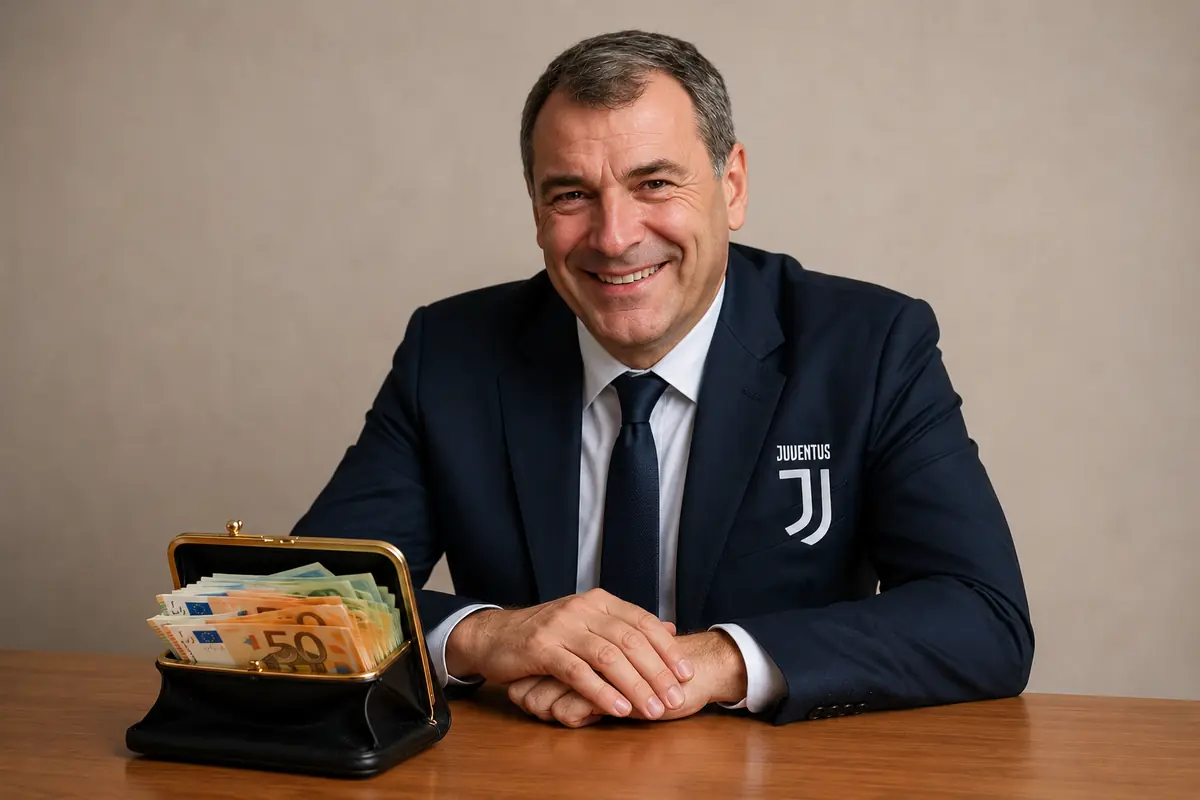 Rifiutato dalla Juventus, ha scelto l'Inter: Comolli può comunque sorridere 36 Comolli sorride con davanti un portafoglio pieno di soldi