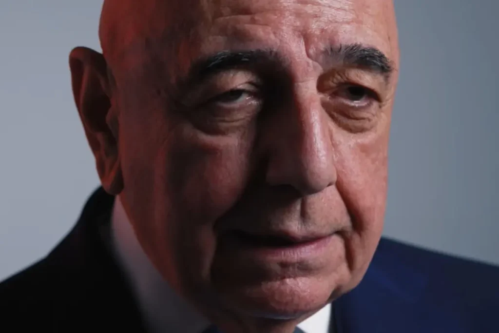 Galliani durante un'intervista per i suoi 80 anni