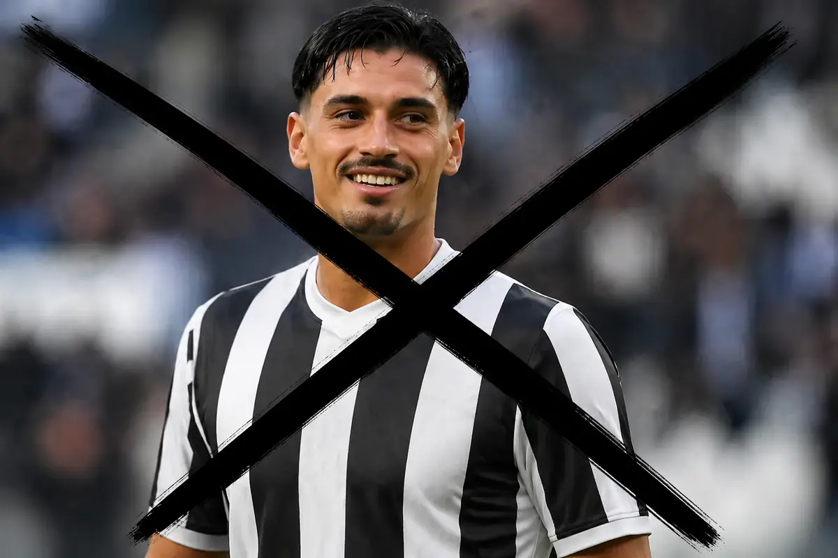 La pista Reijnders è già sfumata per la Juventus: smentita immediata 36 Reijnders con una maglia bianconera e una X sopra la foto creata con intelligenza artificiale