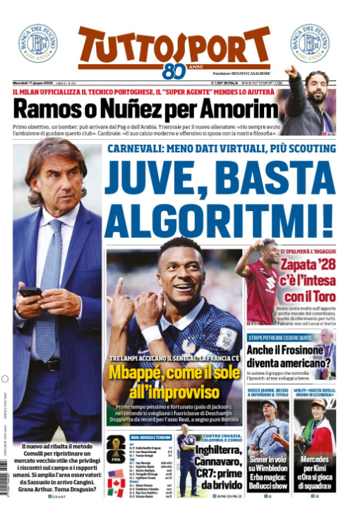 rassegna stampa juve prime pagine quotidiani sportivi 8211 17 giugno da Juventusnews24.com rassegna stampa juve prime pagine quotidiani sportivi 8211 17 giugno