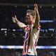Sorloth esulta con l'Atletico Madrid