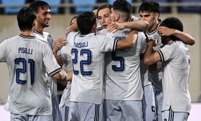 Esultanza Italia contro il Lussemburgo