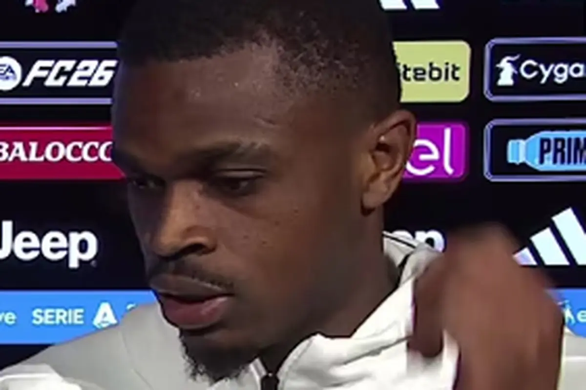 Kalulu intervistato dopo una partita della Juve