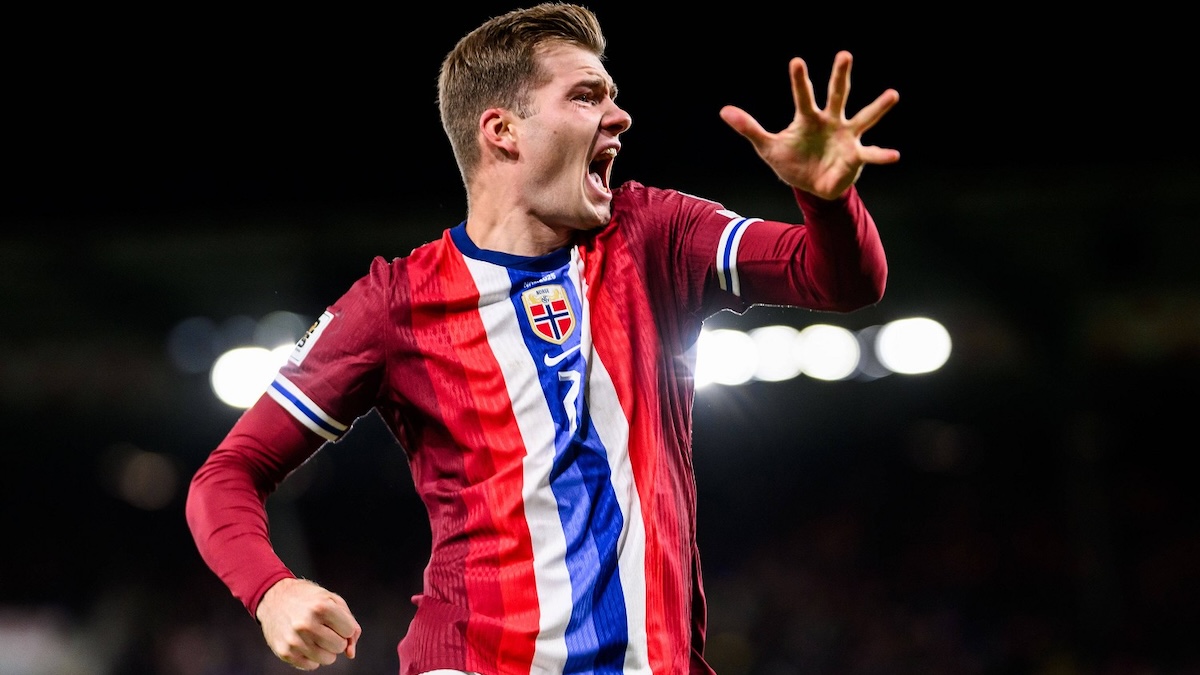 251113 Alexander Sorloth of Norway celebrates after scoring the 1 0 goal during the FIFA World Cup, WM, Weltmeisterschaf
