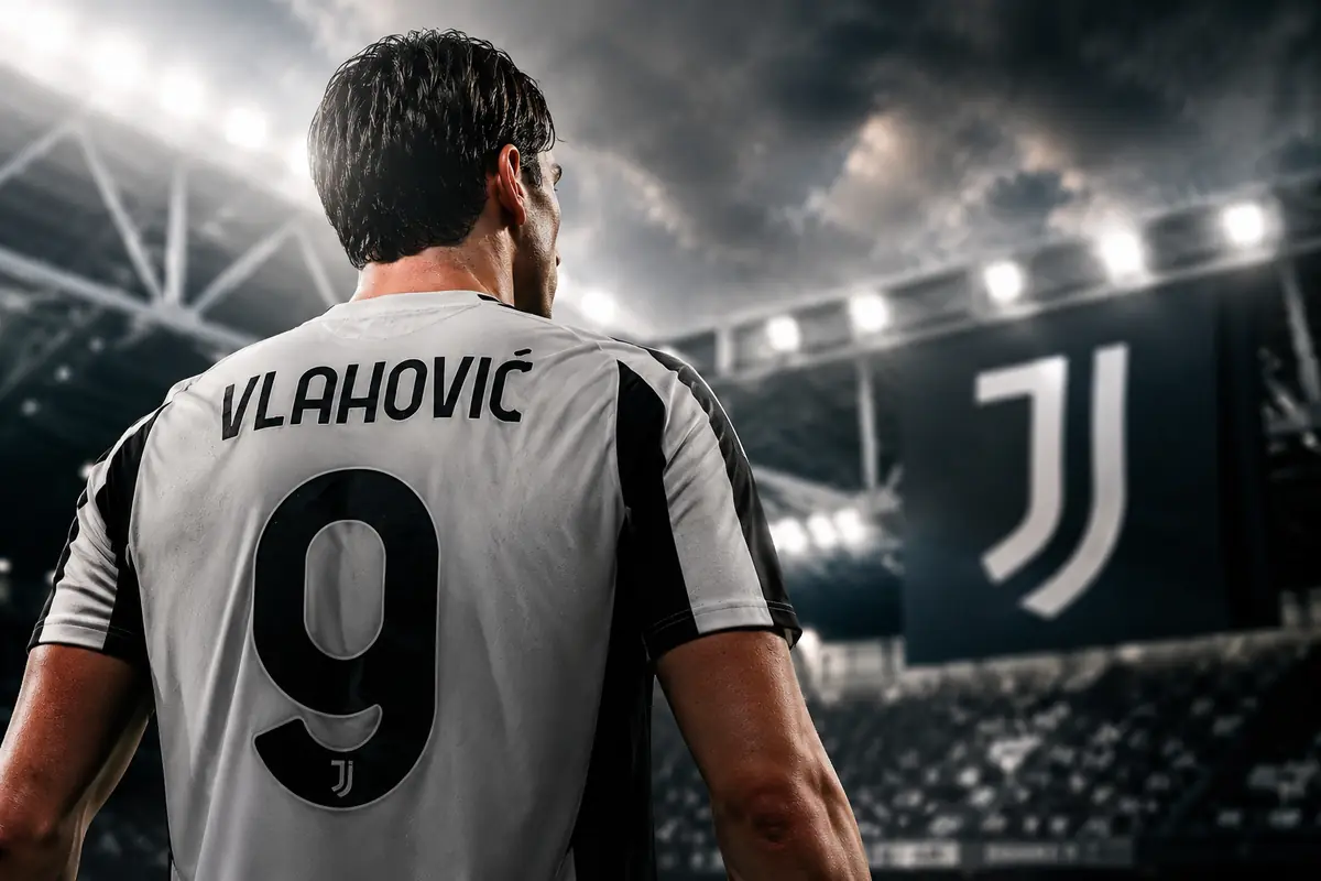 Vlahovic di spalle