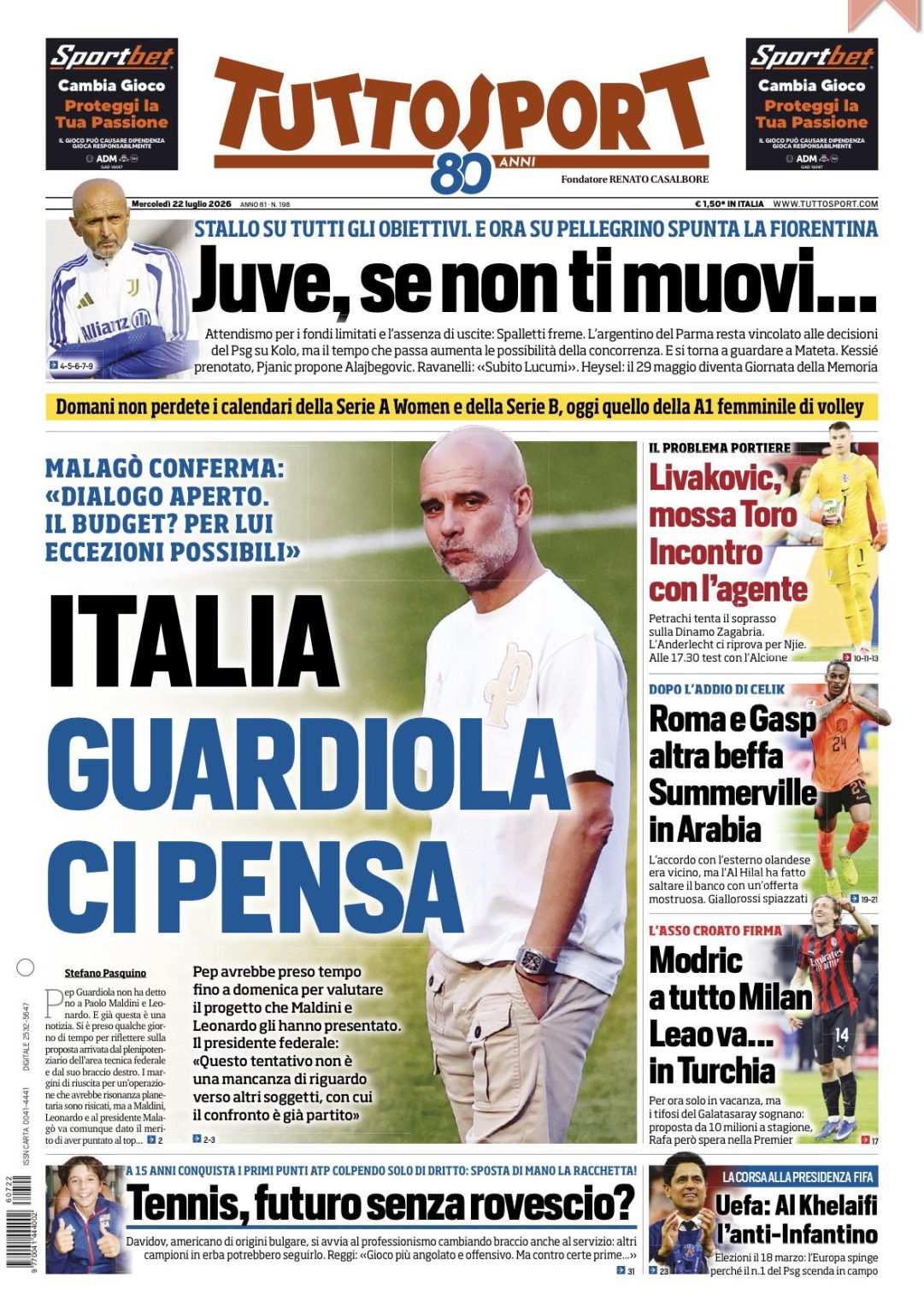 rassegna stampa juve prime pagine quotidiani sportivi 8211 22 luglio da Juventusnews24.com rassegna stampa juve prime pagine quotidiani sportivi 8211 22 luglio