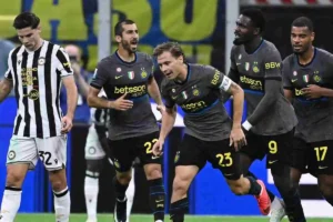 Esultanza Barella Inter Udinese