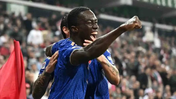 Kayode esultanza Turchia Italia