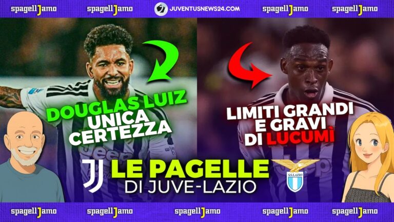 Pagelle Juve Lazio: Douglas Luiz unico a provarci, Zhegrova aggrava la posizione di Spalletti – VIDEO
