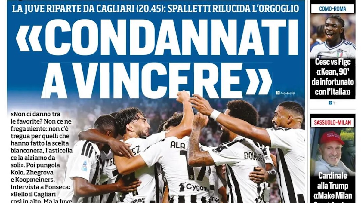 rassegna stampa juve prime pagine quotidiani sportivi 8211 11 ottobre da Juventusnews24.com rassegna stampa juve prime pagine quotidiani sportivi 8211 11 ottobre