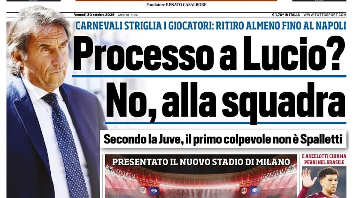 rassegna stampa juve prime pagine quotidiani sportivi 8211 30 ottobre da Juventusnews24.com rassegna stampa juve prime pagine quotidiani sportivi 8211 30 ottobre